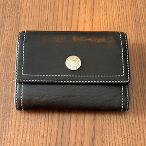 COACH - Vintage Chelsea Trifold Black Leather Wallet